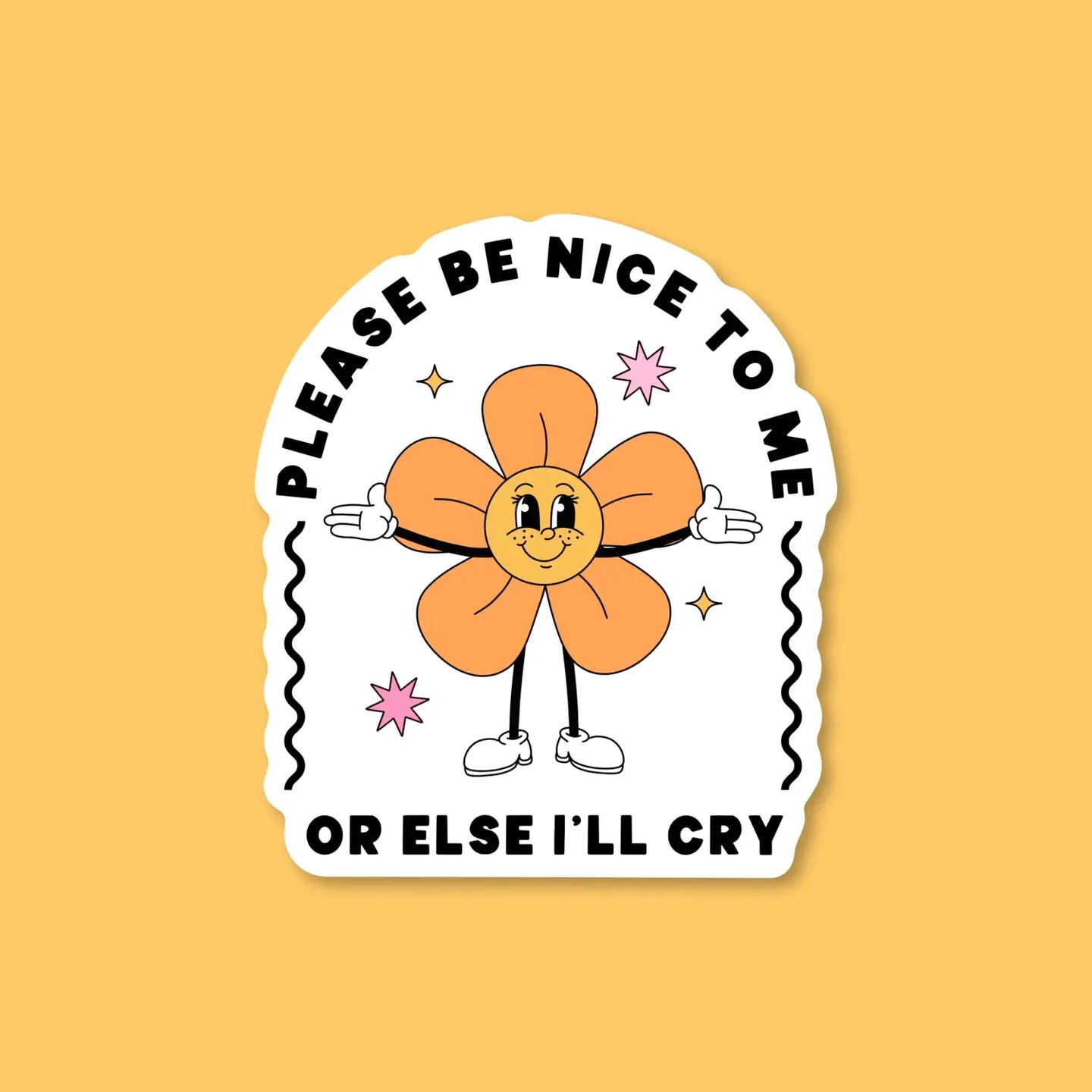 Please Be Nice Sticker