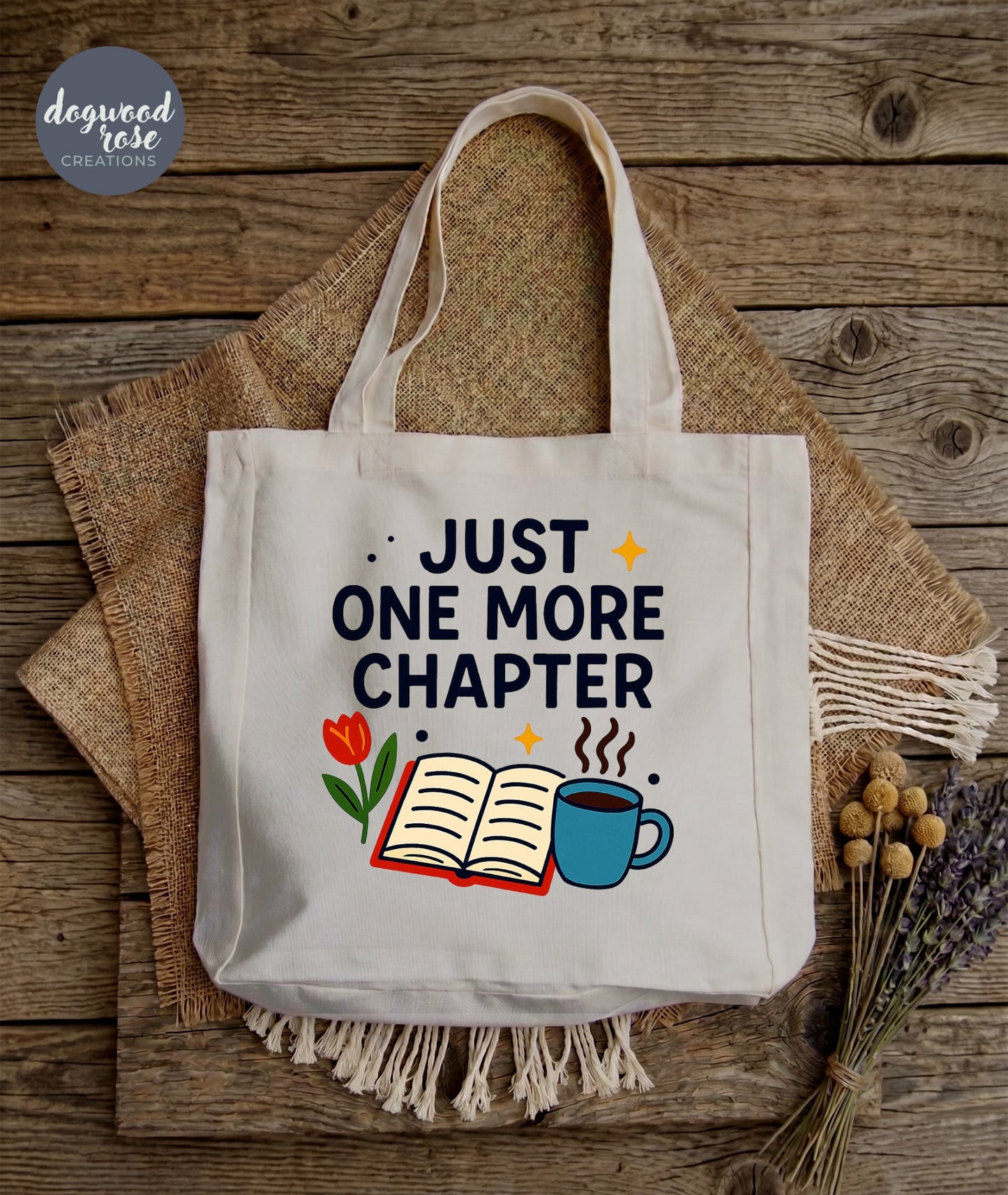 One More Chapter Tote Bag