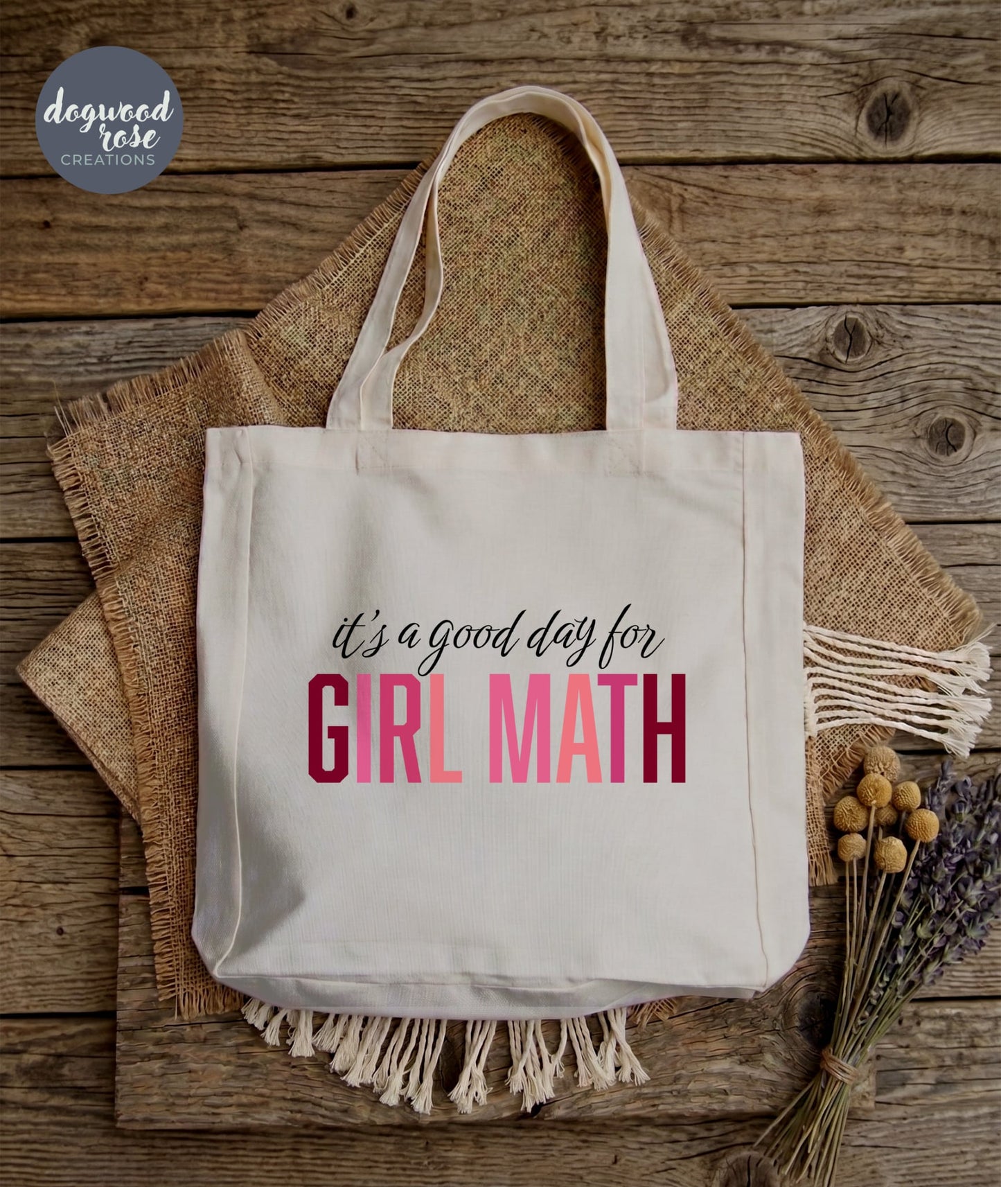 Girl Math Tote Bag