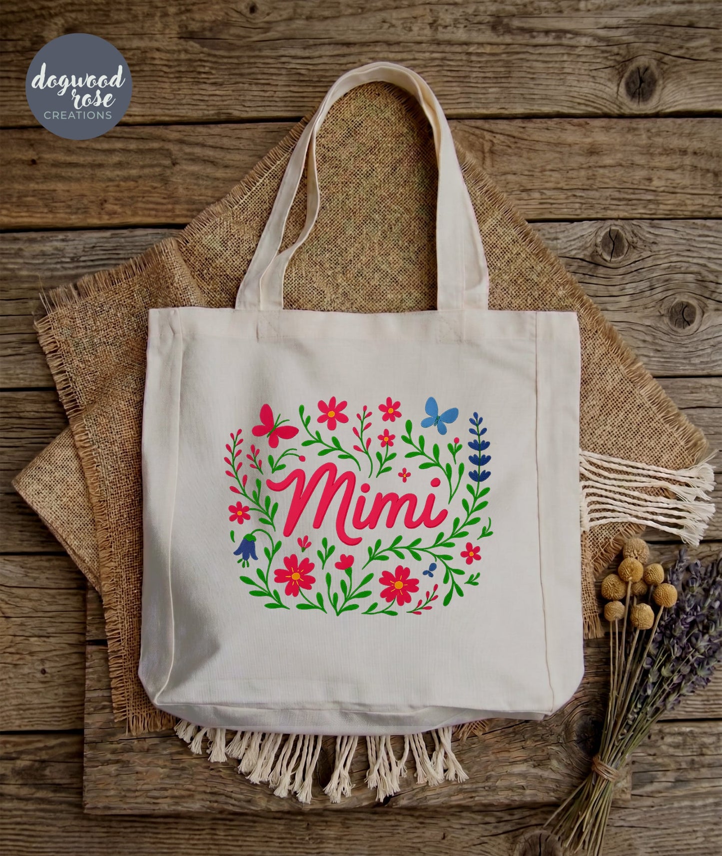 Mimi Tote Bag - Script