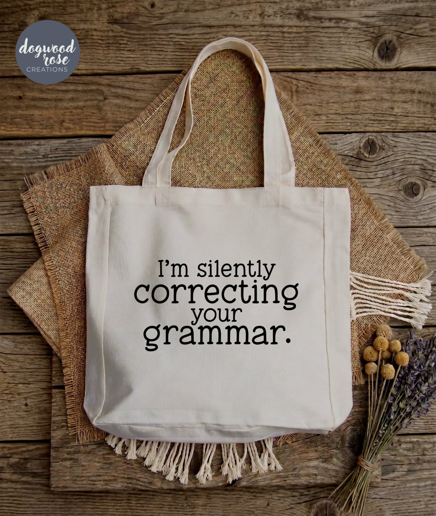Correcting Grammar Tote Bag