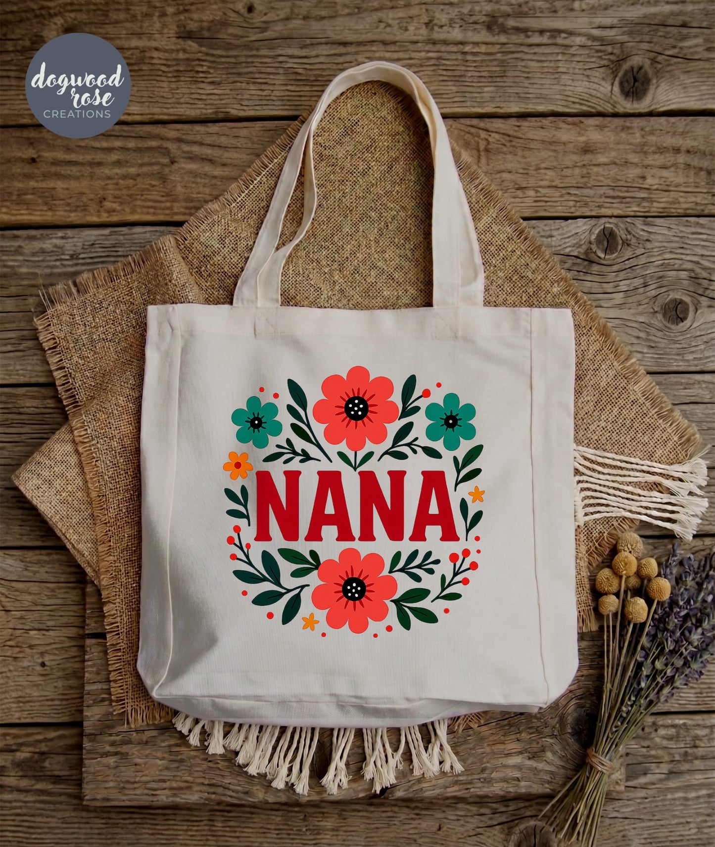 Nana Tote Bag - Flowers