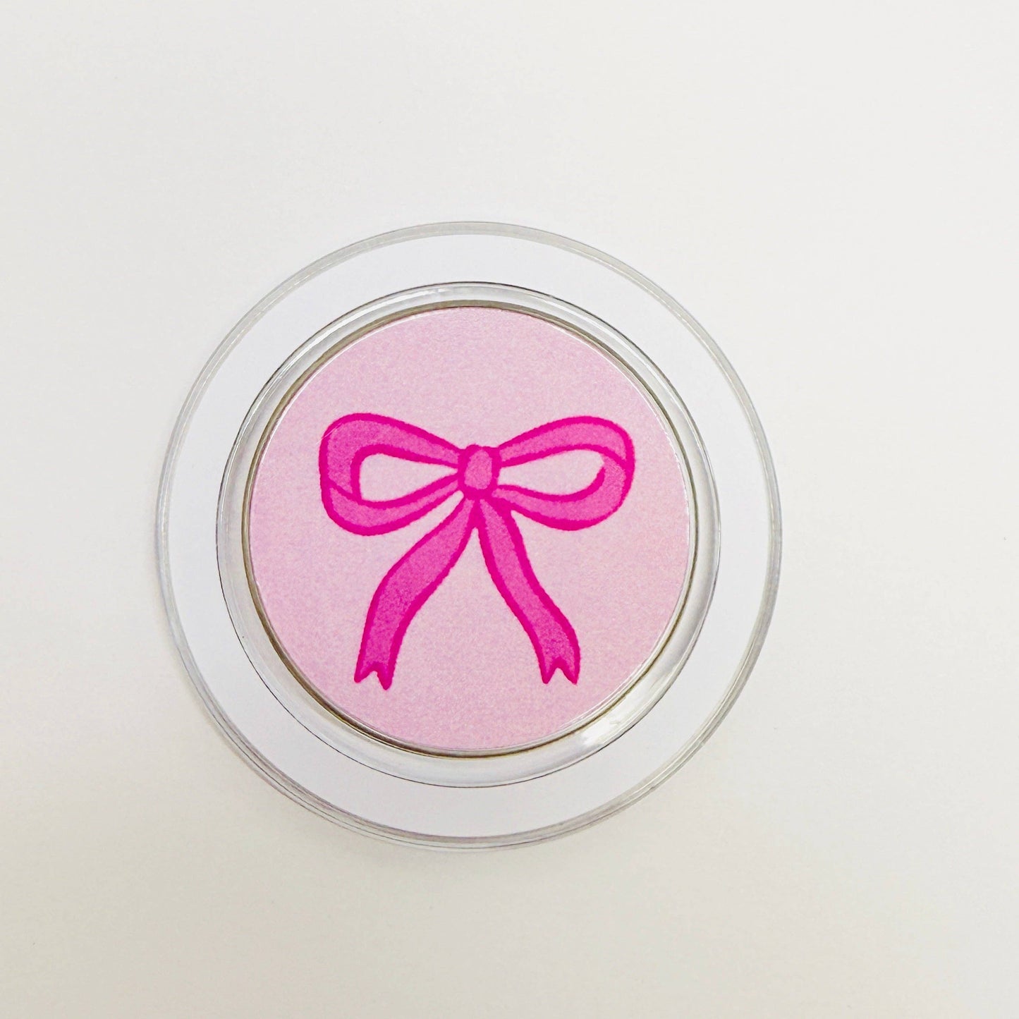 Pink Bow Magnetic Phone Grip
