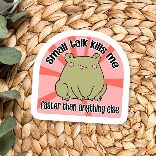 Small Talk Vinyl Sticker