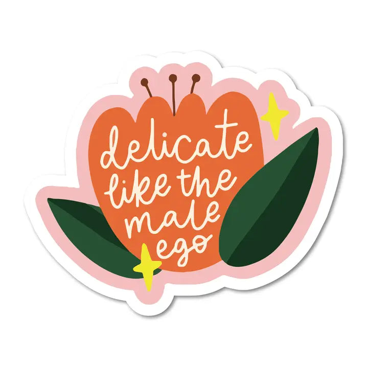 Male Ego Vinyl Sticker