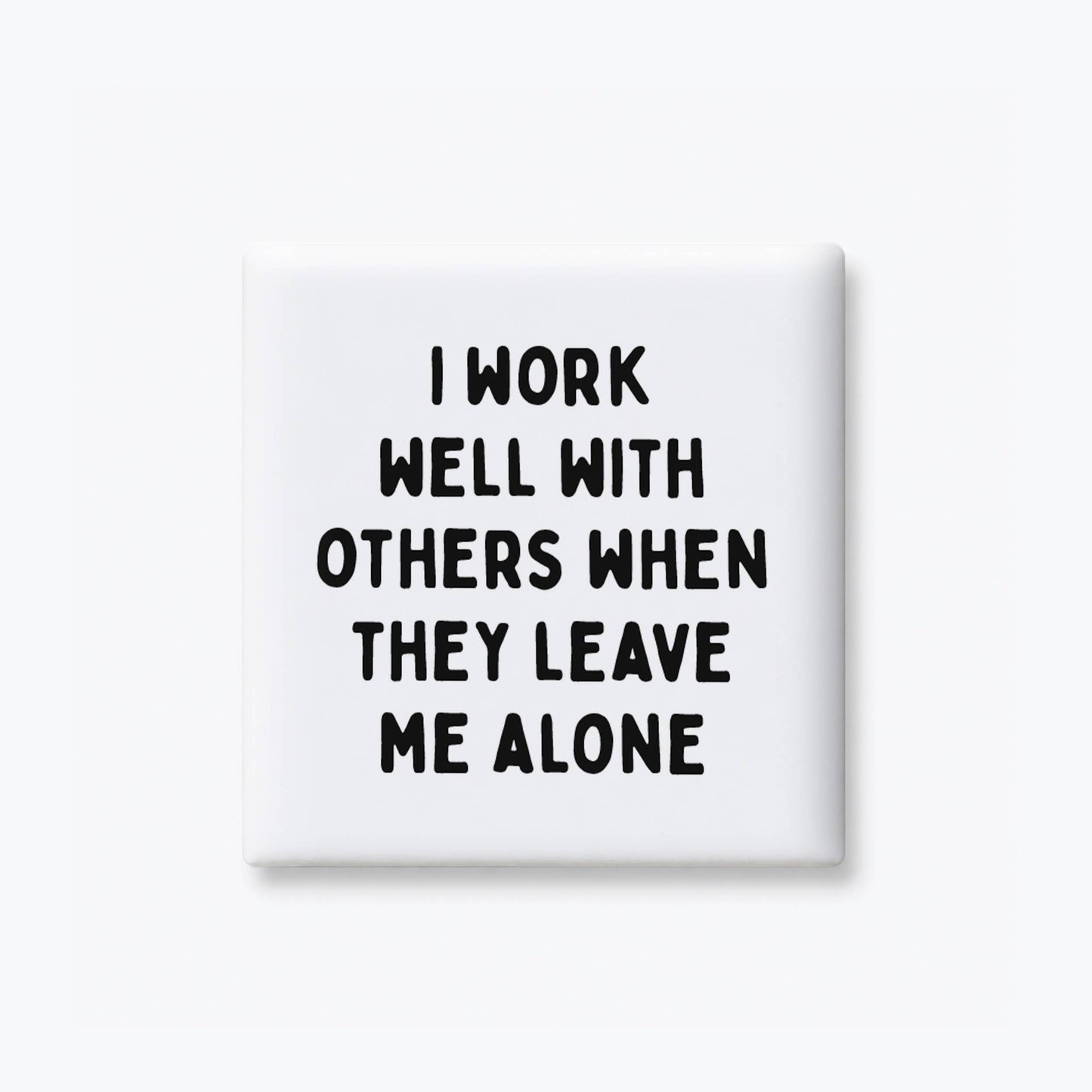 I Work Well With Others Magnet