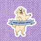 Golden Retriever Vinyl Sticker