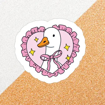 Frill Goose Vinyl Sticker