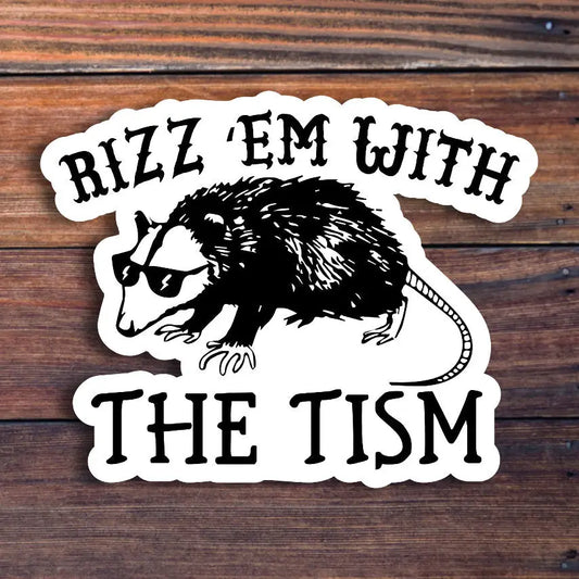 Rizz 'Em Sticker