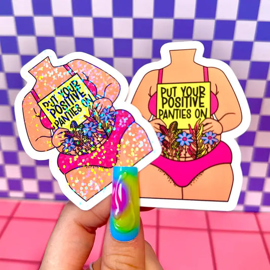 Positive Panties Vinyl Sticker