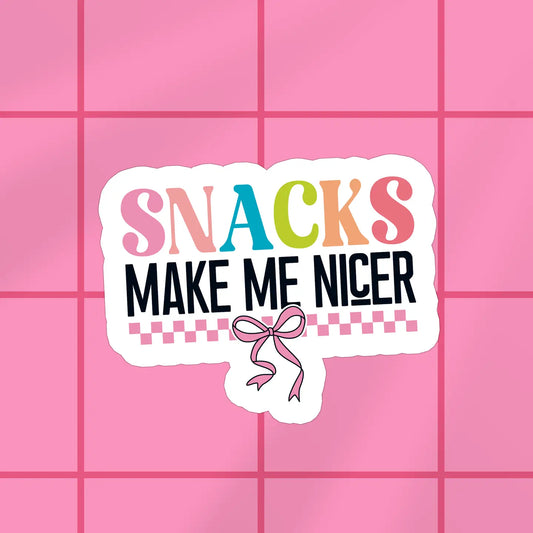 Snacks Vinyl Sticker