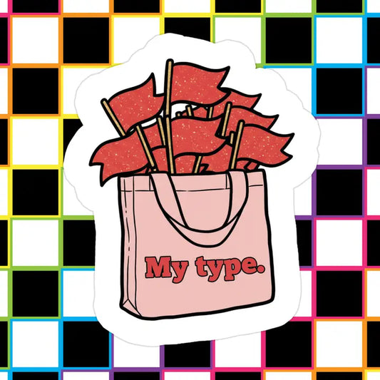 Red Flags Vinyl Sticker