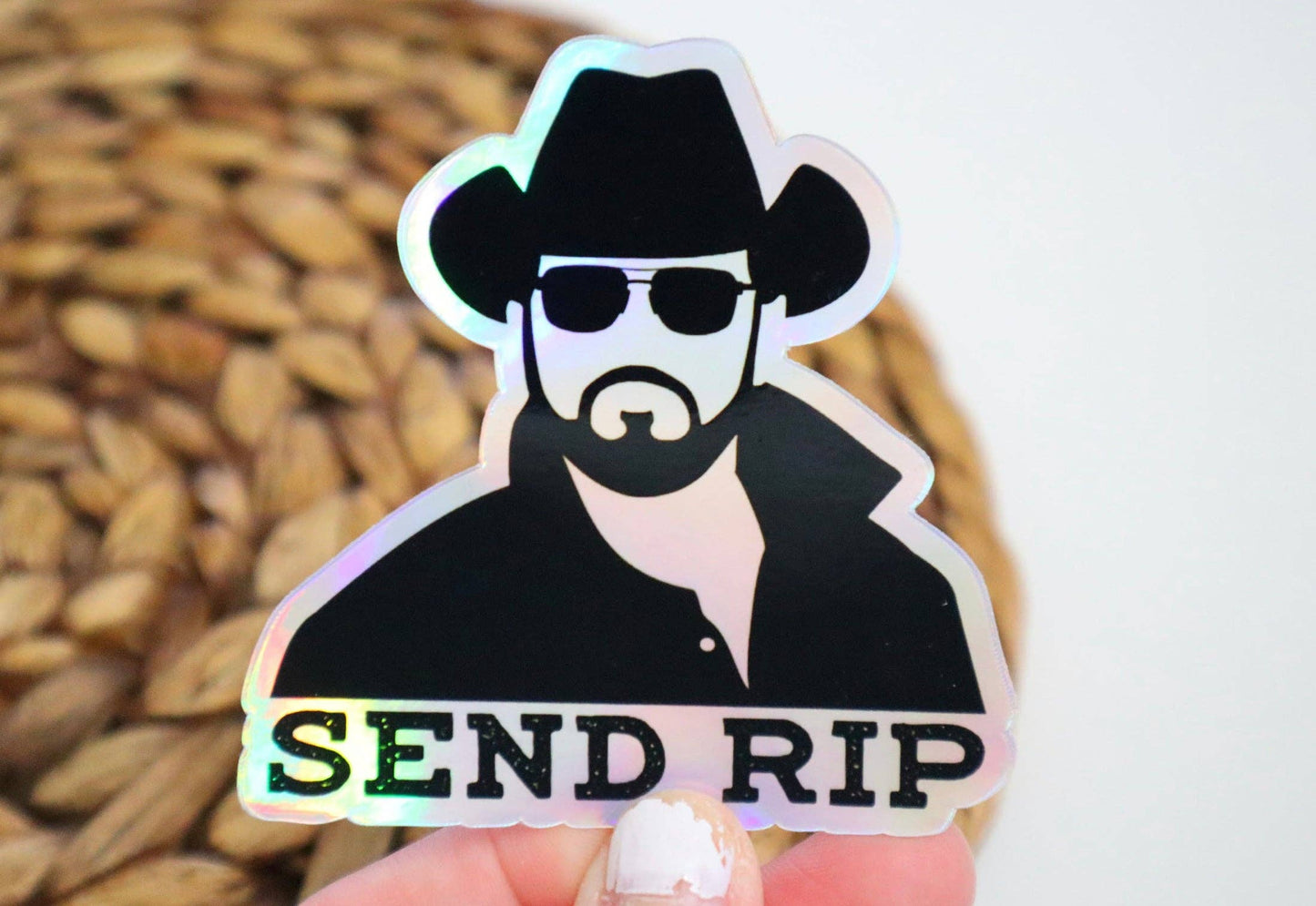 Send RIP Holographic Sticker