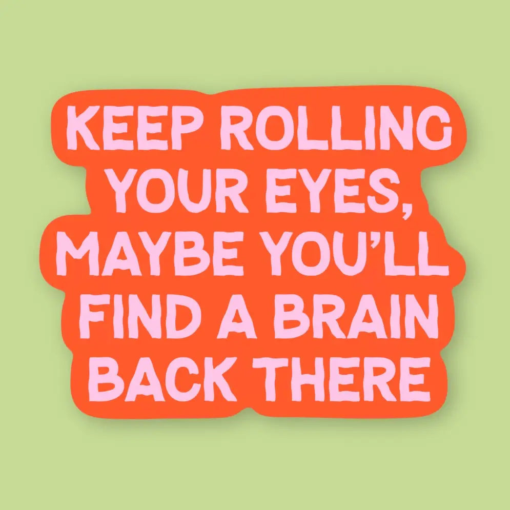 Rolling Your Eyes Sticker