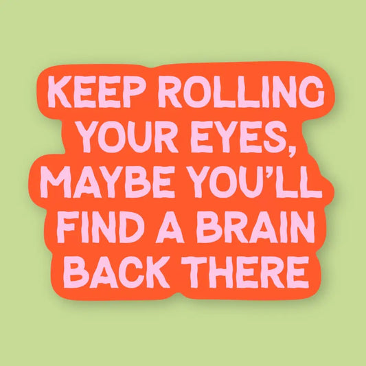 Rolling Your Eyes Sticker