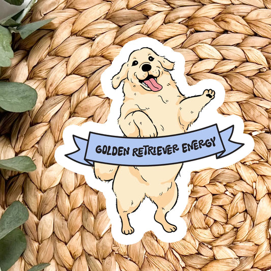 Golden Retriever Vinyl Sticker