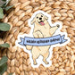 Golden Retriever Vinyl Sticker