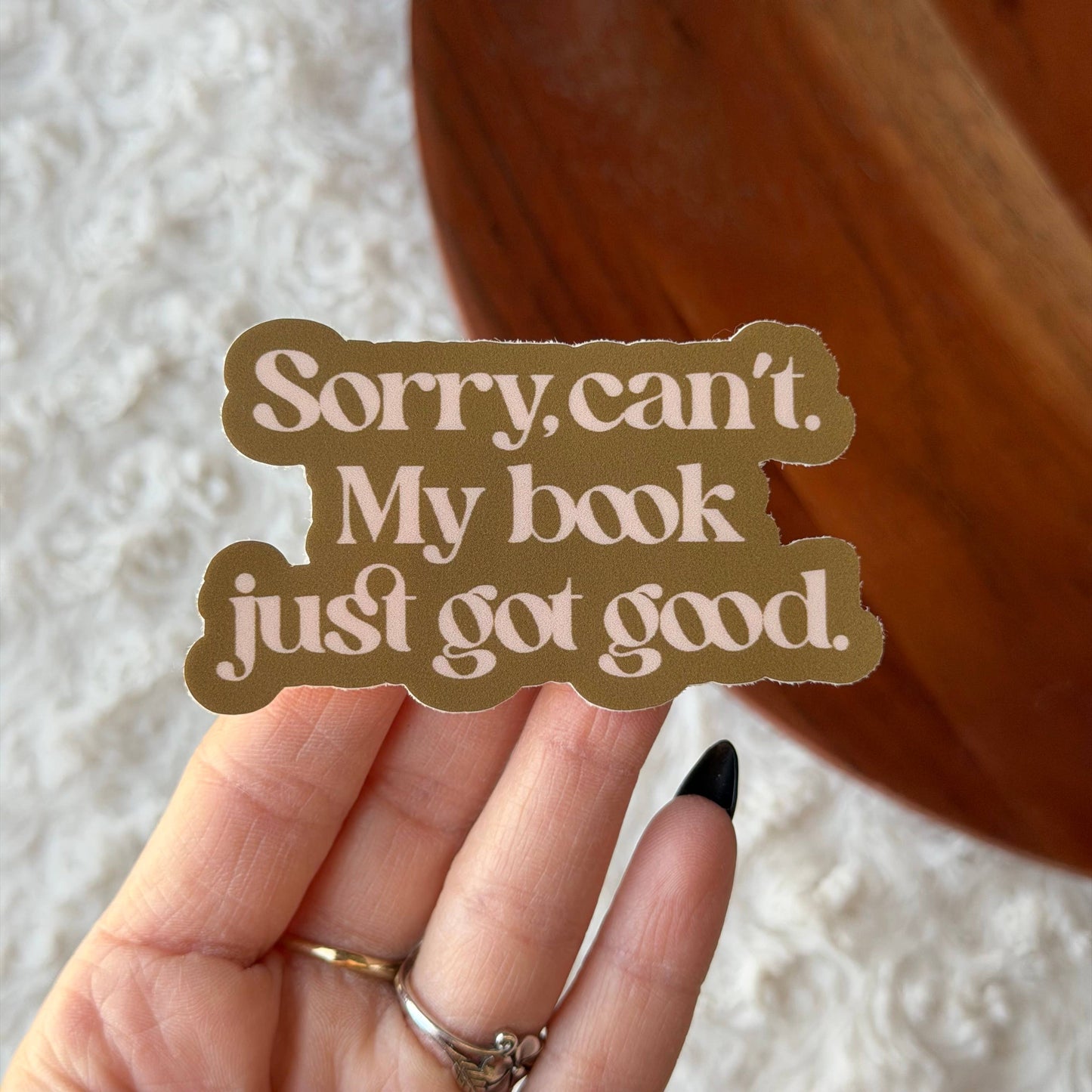 Sorry Can't Sticker
