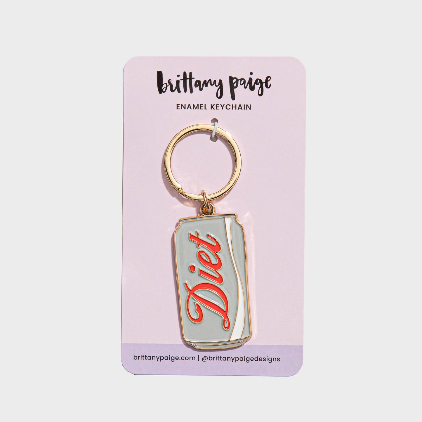 Diet Soda Can Enamel Keychain
