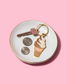 Soft Serve Ice Cream Cone Enamel Keychain
