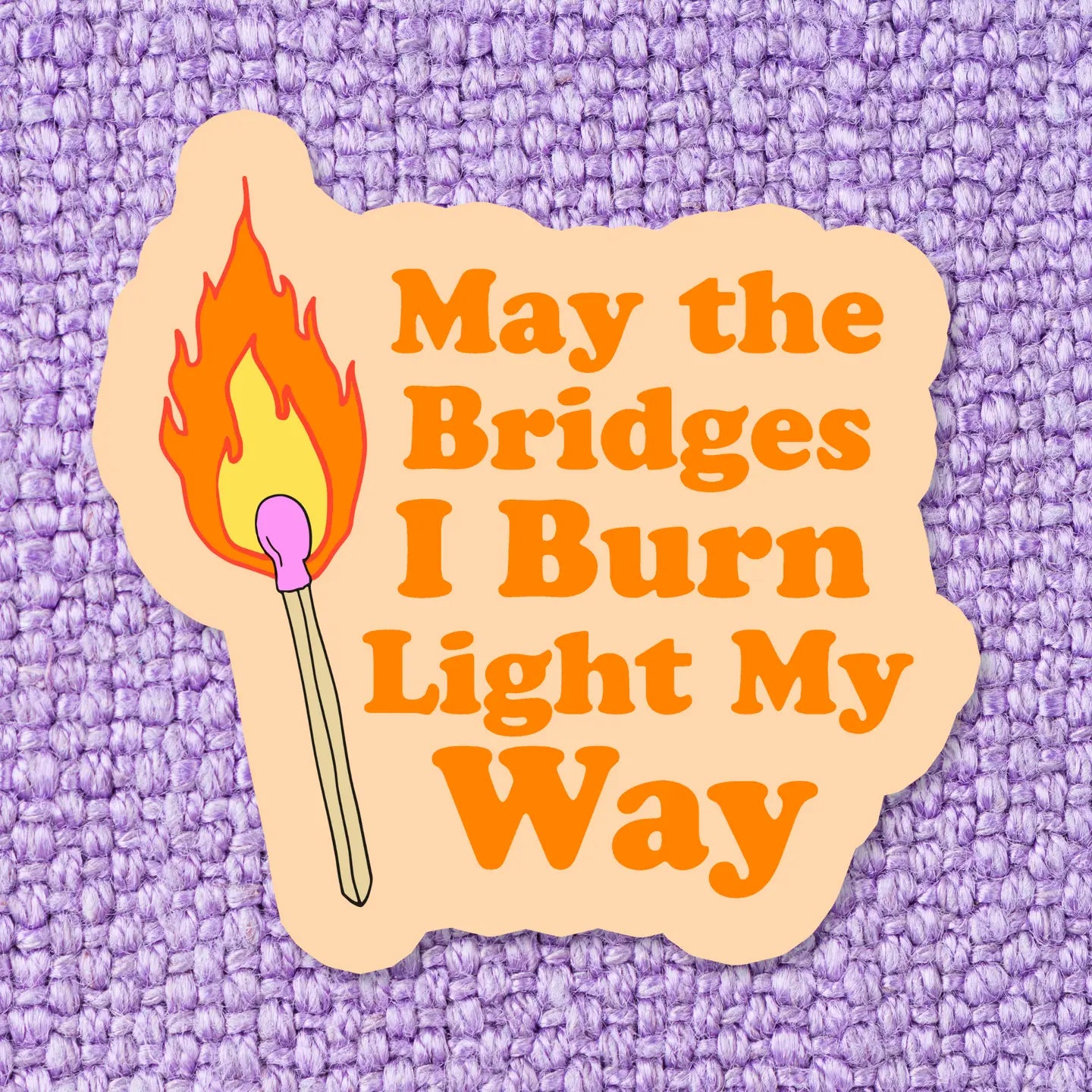 Bridges I Burn Vinyl Sticker