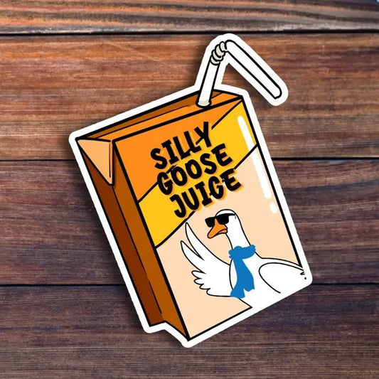 Silly Goose Juice Sticker
