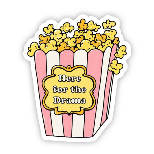 Here For The Drama Sticker