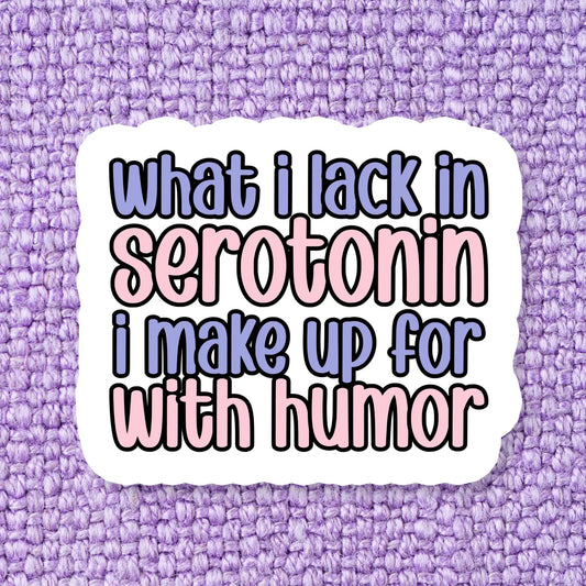 Serotonin Vinyl Sticker
