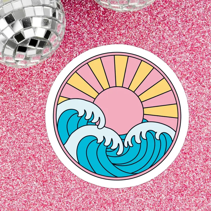 Ocean Waves Vinyl Sticker